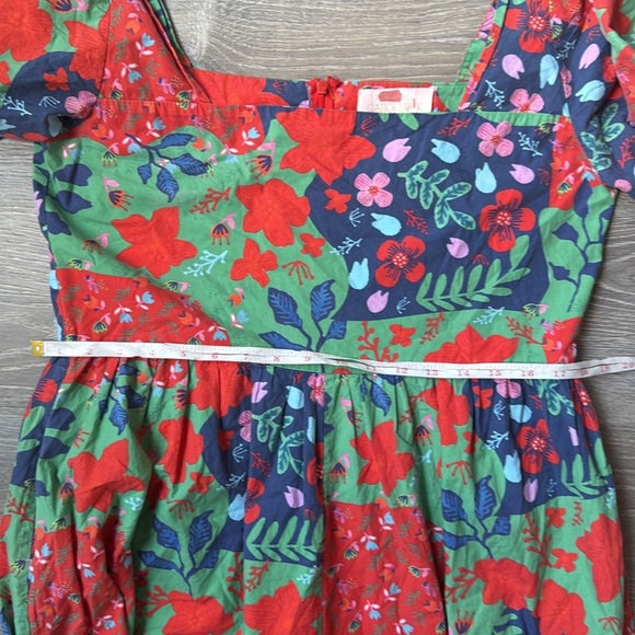 Carolina K Juvia Jumpsuit In Red Green Floral Tropical Large - Picture 12 of 13